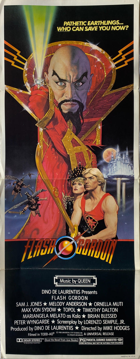 flash gordon 1980 insert card folded