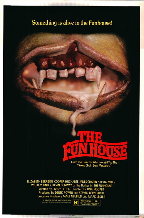 the funhouse 1981 one sheet poster rolled cardstock