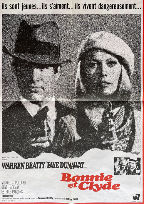 Bonnie And Clyde, 1967<br>(linen-backed + framed)