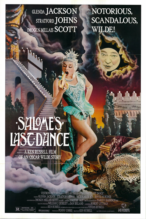 salome's last dance 1988 one sheet poster folded
