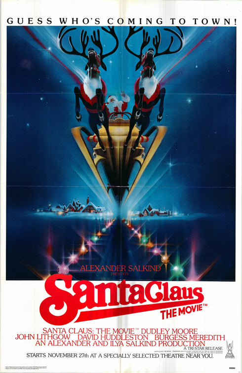 santa claus 1985 one sheet poster folded