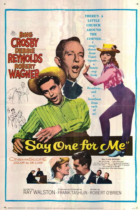 say one for me 1959 one sheet poster folded