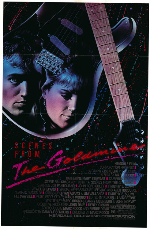 scene from the goldmine 1987 one sheet poster folded