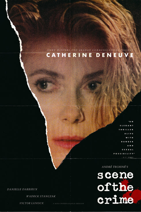 scene of the crime 1986 one sheet poster folded