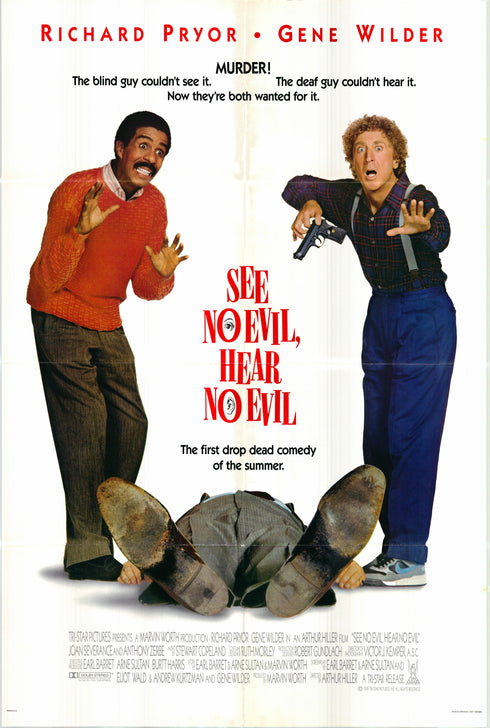 see no evil, hear no evil 1989 one sheet poster folded