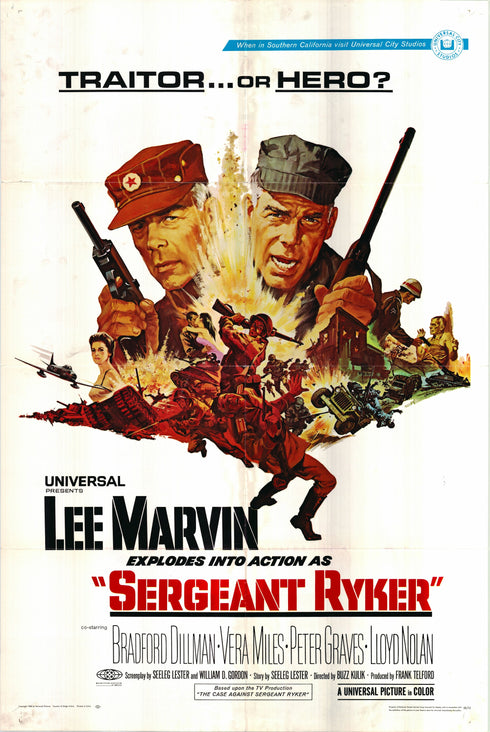 sergeant ryker 1968 one sheet poster folded