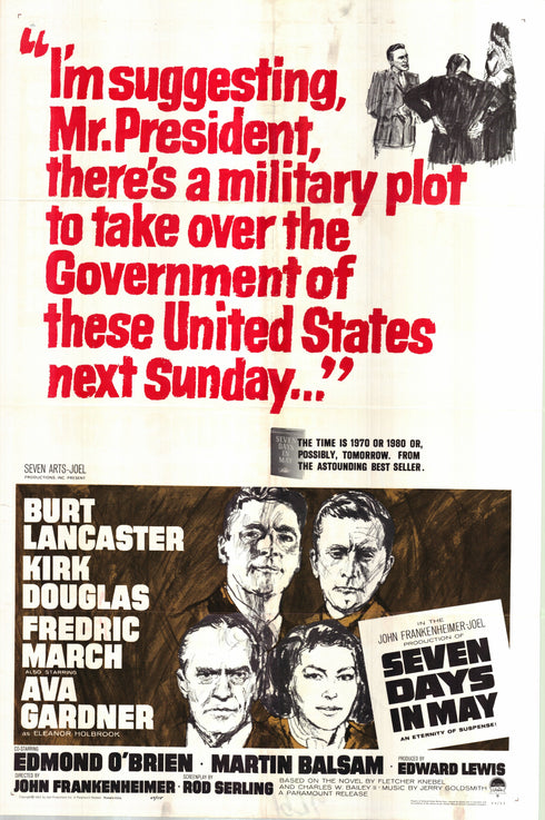 seven days in may 1964 one sheet poster folded