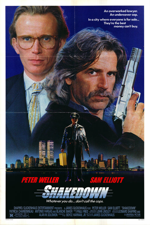 shakedown 1988 one sheet poster folded