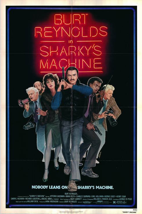 sharky's machine 1981 one sheet poster folded