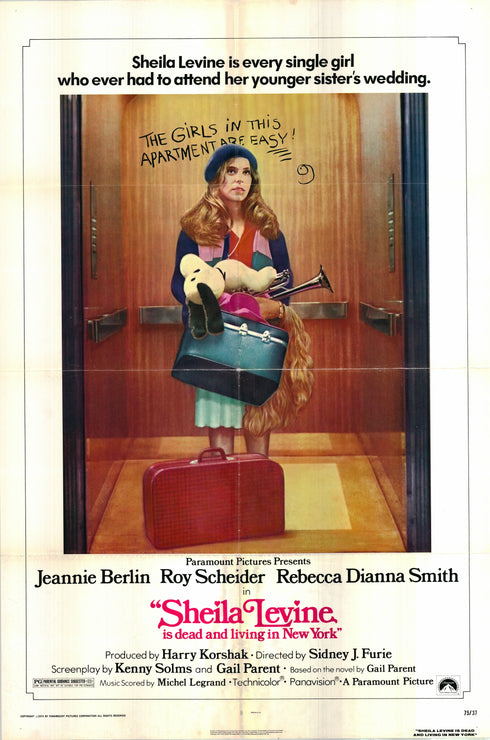 sheila levine is dead & living in ny 1975 one sheet poster folded