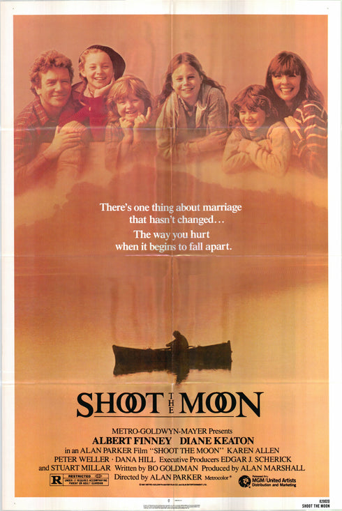 shoot the moon 1982 one sheet poster folded