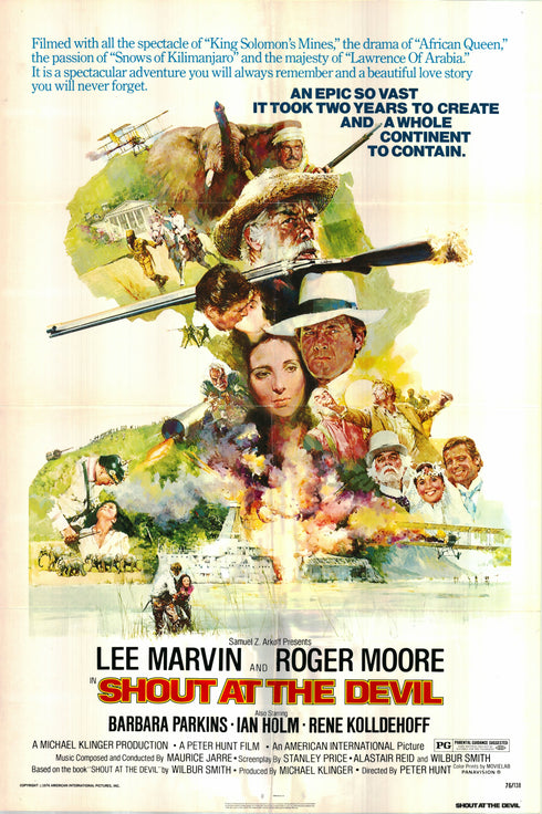 shout at the devil 1976 one sheet poster folded