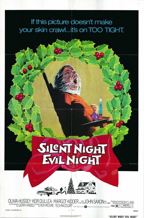 silent night evil night 1975 one sheet poster folded