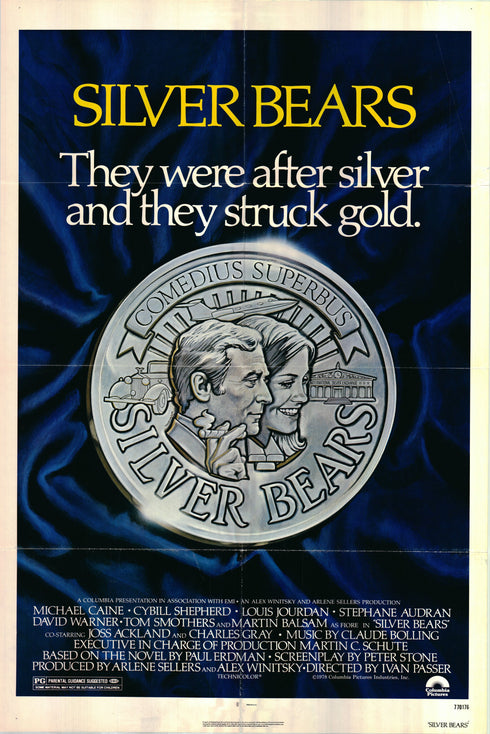 silver bears 1977 one sheet poster folded