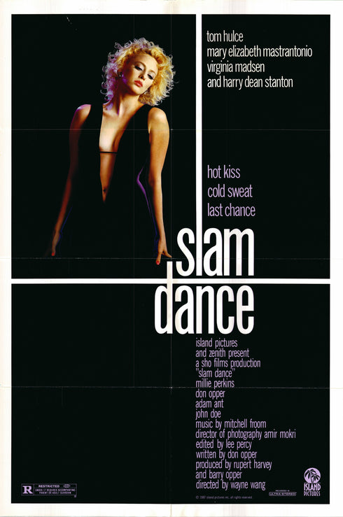 slam dance 1987 one sheet poster folded