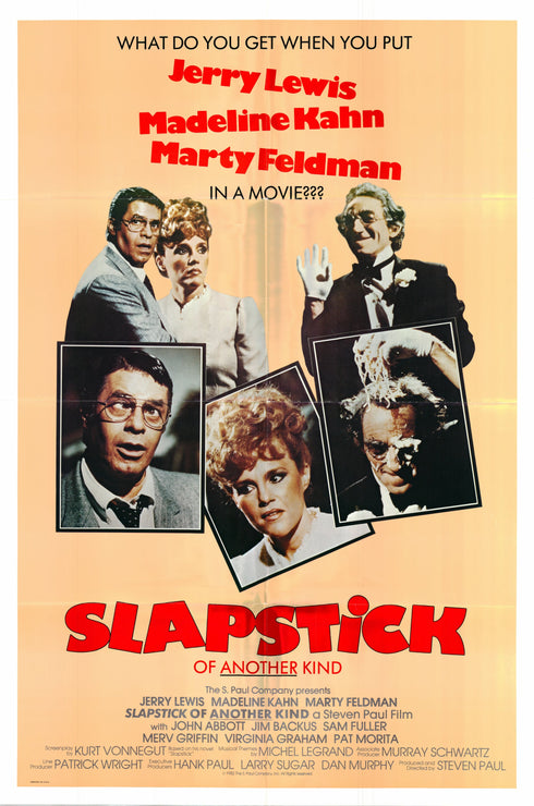 slapstick 1982 one sheet poster folded