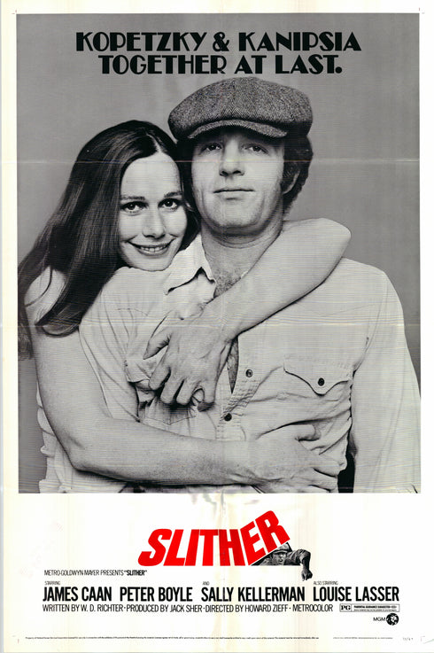 slither 1973 one sheet poster folded