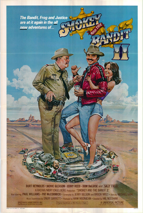 smokey and the bandit 2 1980 one sheet poster folded