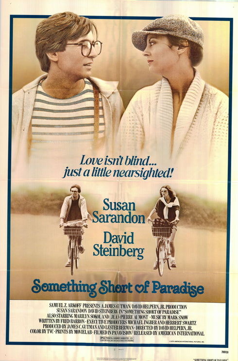 something short of paradise 1979 one sheet poster folded