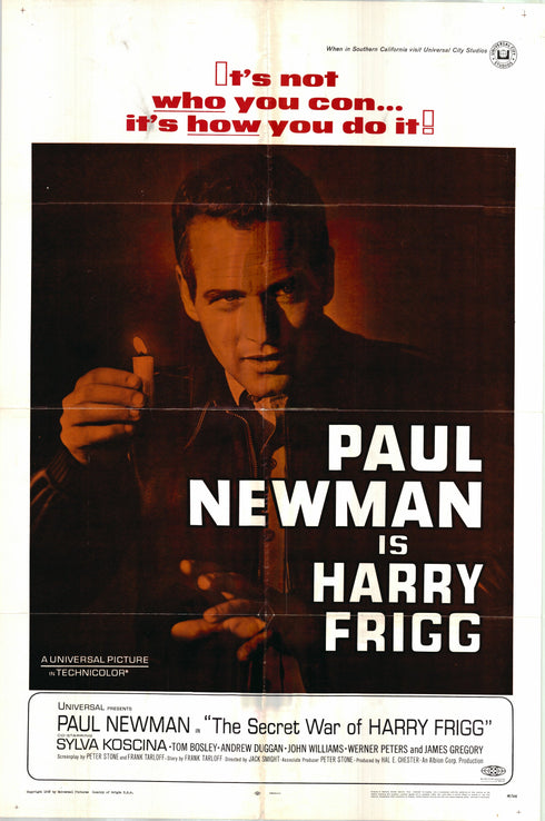 the secret war of harry frigg 1968 one sheet poster folded