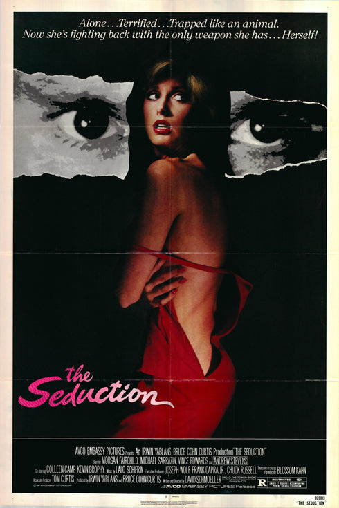 the seduction 1982 one sheet poster folded