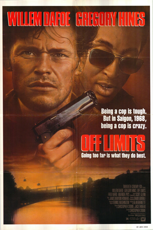 off limits 1987 one sheet poster folded