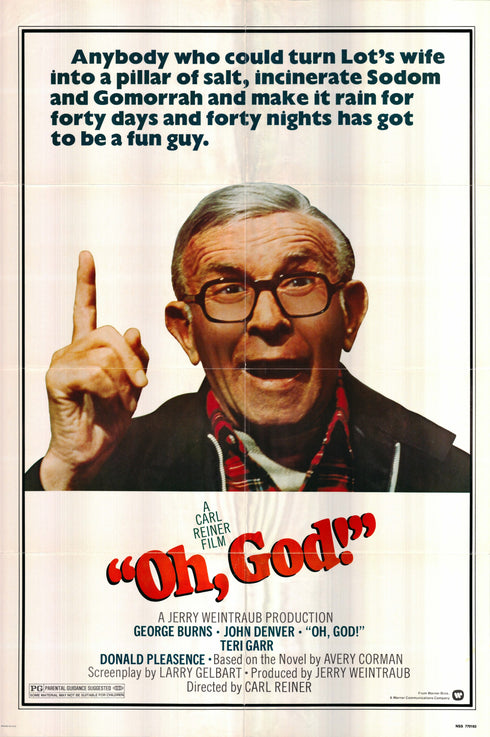 oh god 1977 one sheet poster folded