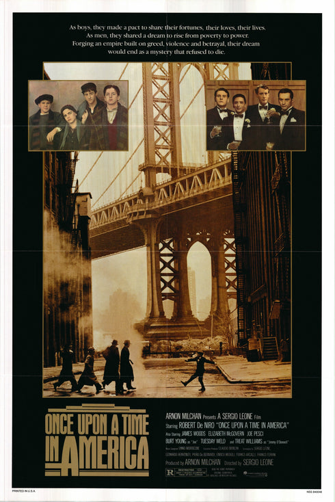 once upon a time in america 1984 one sheet poster folded