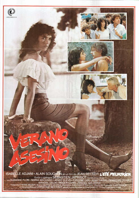 one deadly summer (verano asesino) 1983 spanish one sheet poster folded