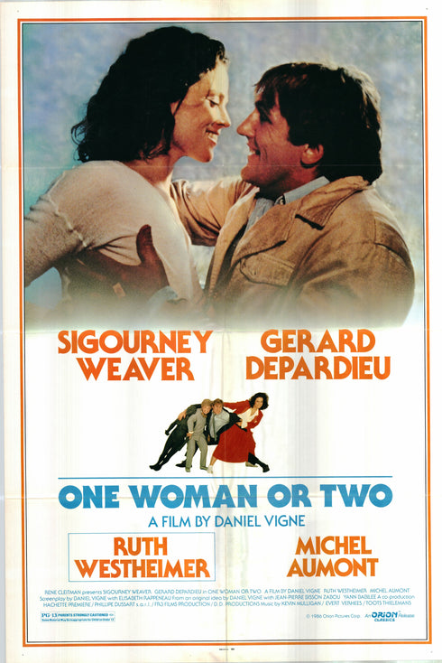 one woman or two 1986 one sheet poster folded