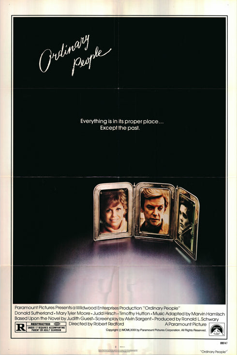ordinary people 1980 one sheet poster folded