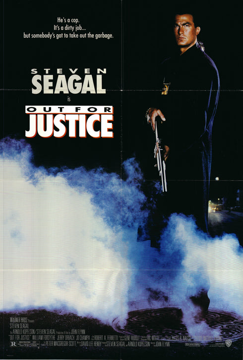 out for justice 1991 one sheet poster folded