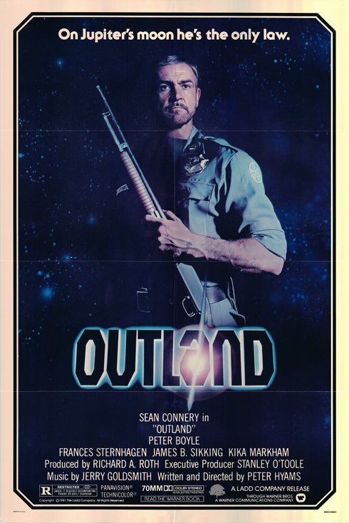 outland 1981 one sheet poster folded