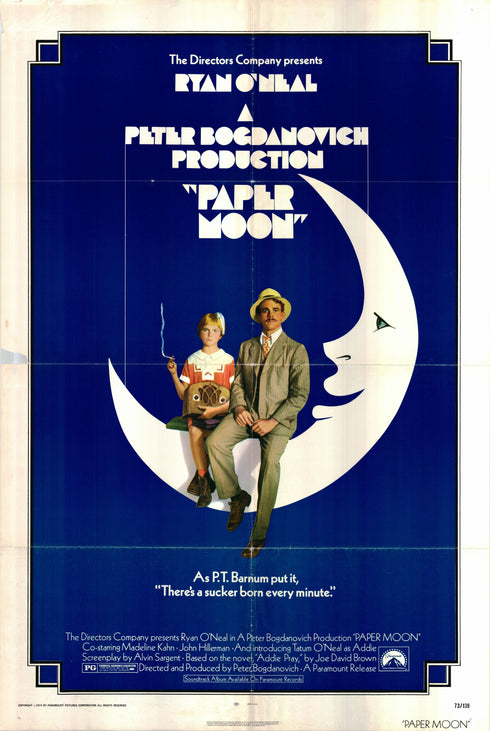paper moon 1973 one sheet poster folded