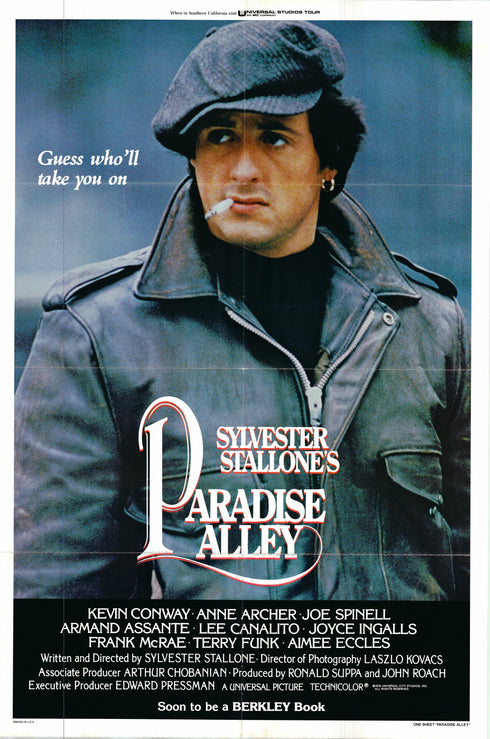 paradise alley 1978 one sheet poster folded