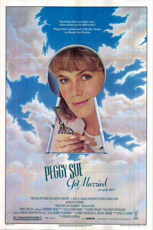 peggy sue got married 1986 one sheet poster folded