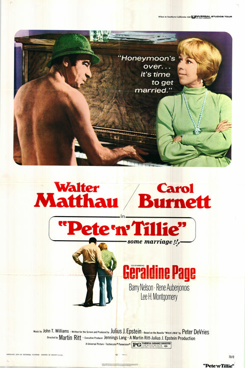 pete n tillie 1973 one sheet poster folded