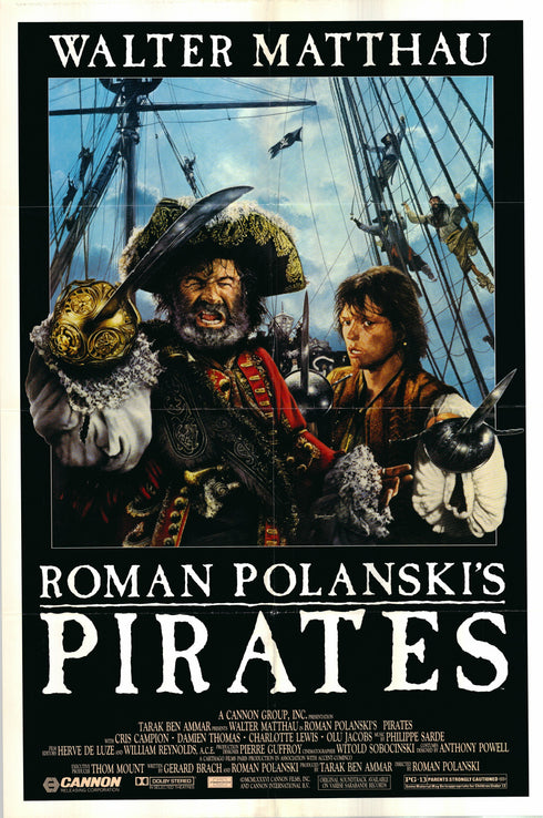 pirates 1986 one sheet poster folded