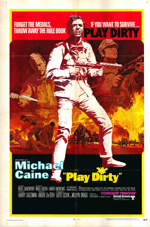 play dirty 1969 one sheet poster folded