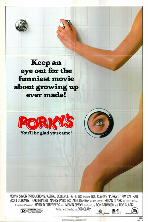 porky's 1982 one sheet poster folded