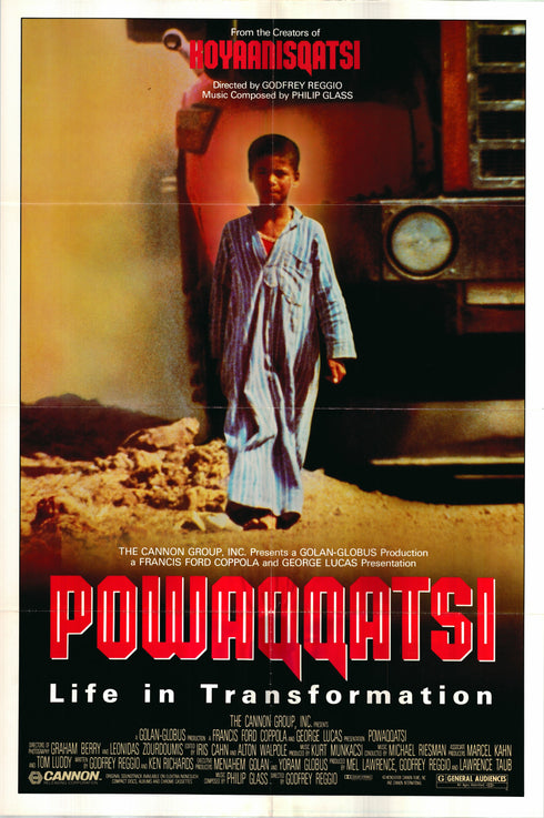 powaqqatsi 1988 one sheet poster folded
