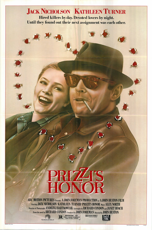 prizzi's honor 1985 one sheet poster folded