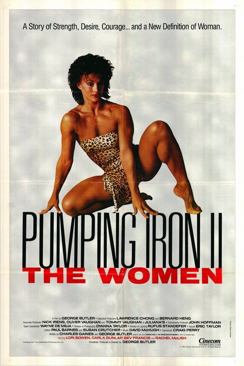 pumping iron ii 1985 one sheet poster folded