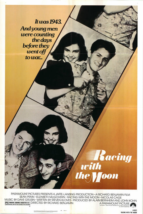 racing with the moon 1984 one sheet poster folded