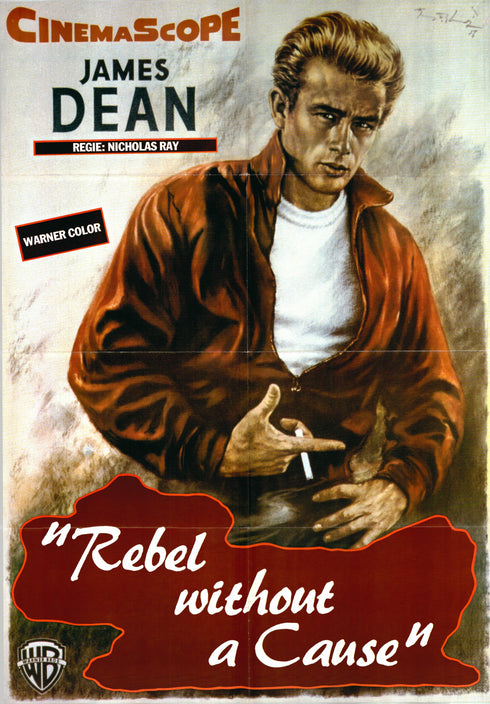 rebel without a cause 1981R style r one sheet poster folded