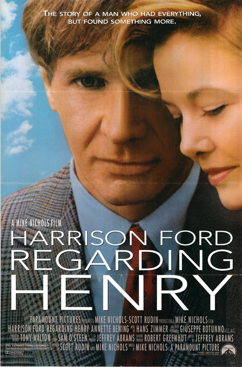 regarding henry 1991 one sheet poster folded