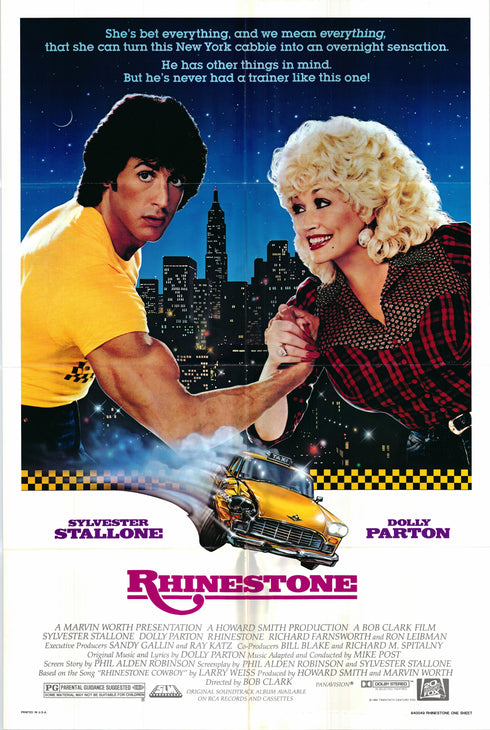 rhinestone 1984 one sheet poster folded
