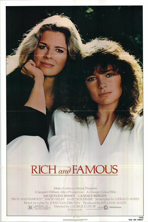 rich and famous 1981 one sheet poster folded