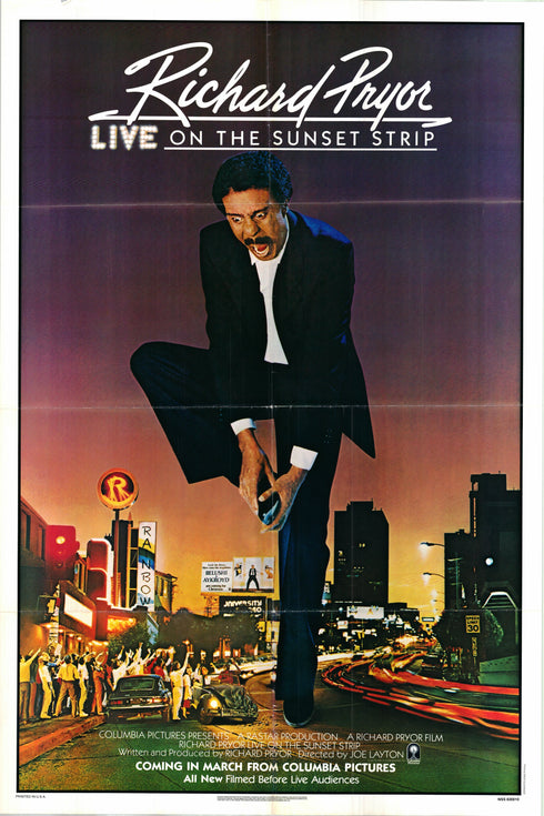 richard pryor 1982 one sheet poster folded