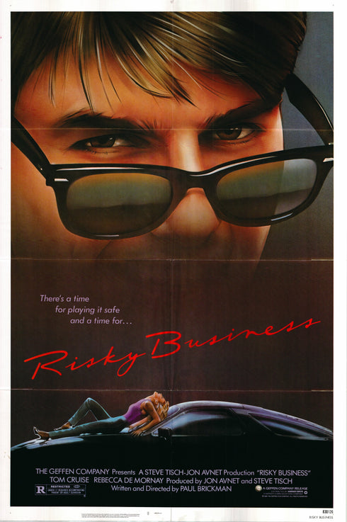 risky business 1983 one sheet poster folded
